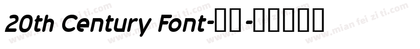 20th Century Font-常规字体转换